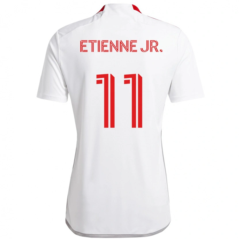 Danxen Niño Camiseta Derrick Etienne Jr. #11 Blanco Rojo 2ª Equipación 2025/26 La Camisa México