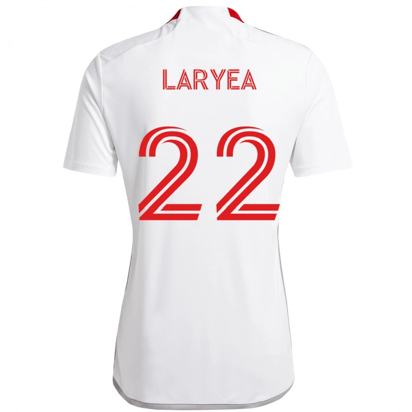 Danxen Niño Camiseta Richie Laryea #22 Blanco Rojo 2ª Equipación 2025/26 La Camisa México