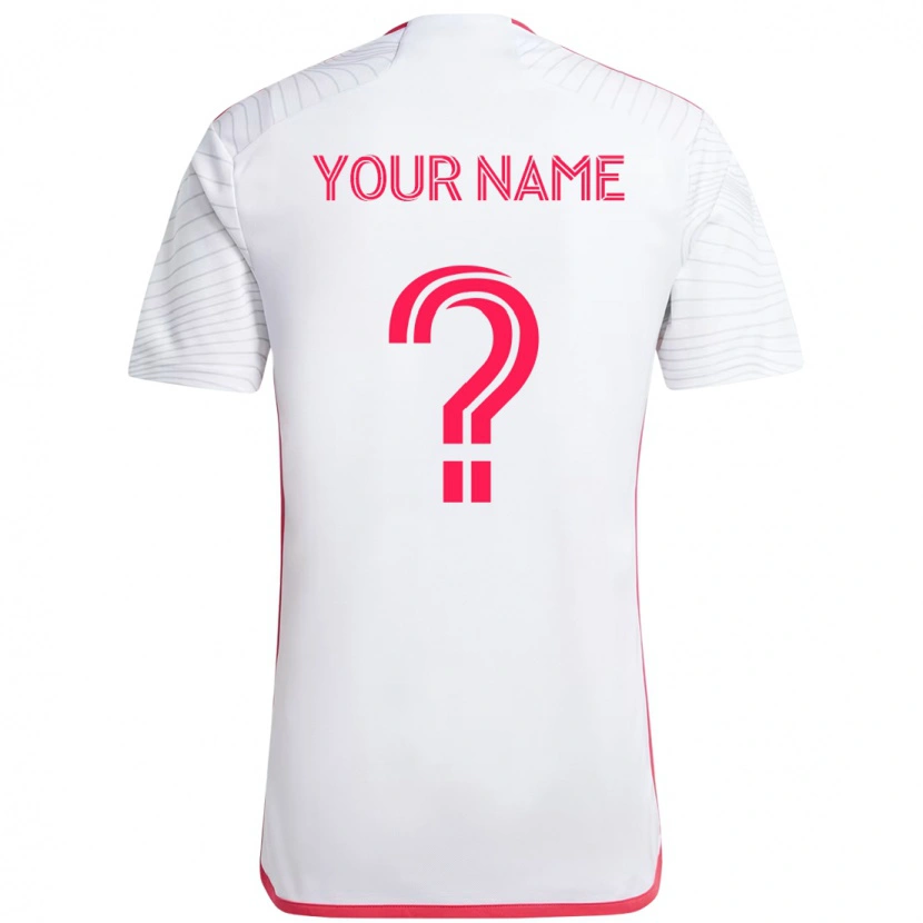 Danxen Niño Camiseta Su Nombre #0 Blanco Magenta 2ª Equipación 2025/26 La Camisa México