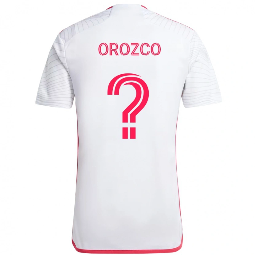 Danxen Niño Camiseta Jaziel Orozco #0 Blanco Magenta 2ª Equipación 2025/26 La Camisa México