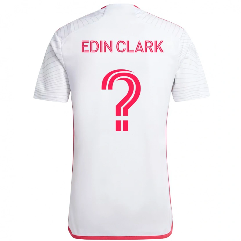 Danxen Niño Camiseta Edin Clark #0 Blanco Magenta 2ª Equipación 2025/26 La Camisa México