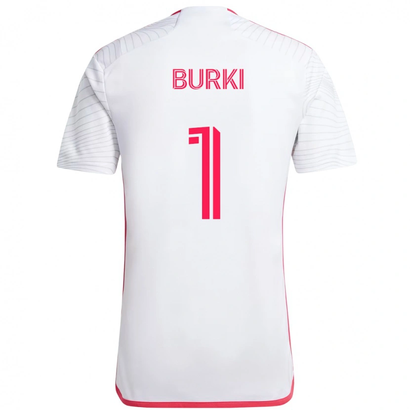 Danxen Niño Camiseta Roman Bürki #1 Blanco Magenta 2ª Equipación 2025/26 La Camisa México