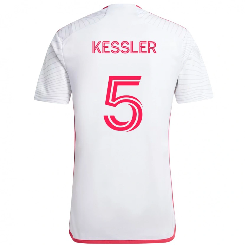 Danxen Niño Camiseta Henry Kessler #5 Blanco Magenta 2ª Equipación 2025/26 La Camisa México