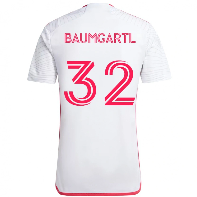 Danxen Niño Camiseta Timo Baumgartl #32 Blanco Magenta 2ª Equipación 2025/26 La Camisa México