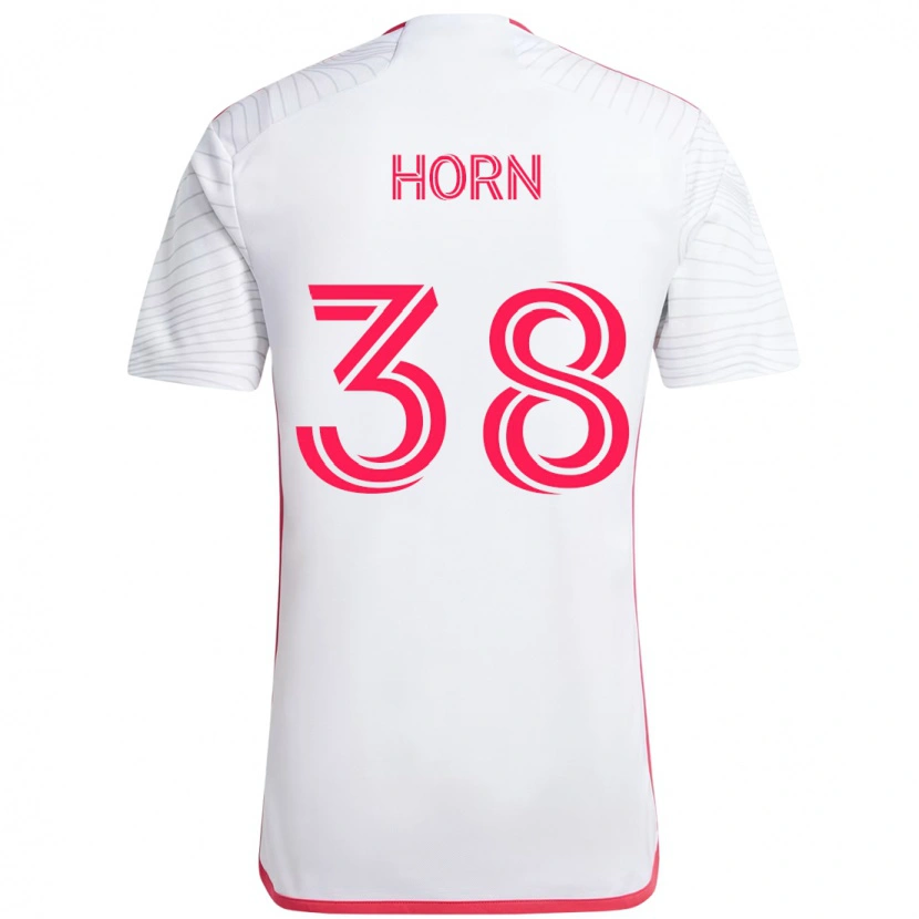 Danxen Niño Camiseta Jannes Horn #38 Blanco Magenta 2ª Equipación 2025/26 La Camisa México