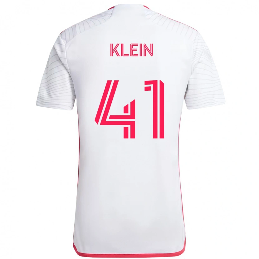 Danxen Niño Camiseta Johnny Klein #41 Blanco Magenta 2ª Equipación 2025/26 La Camisa México
