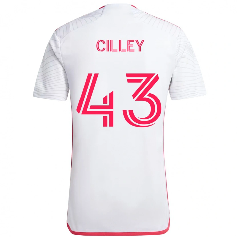 Danxen Niño Camiseta Cam Cilley #43 Blanco Magenta 2ª Equipación 2025/26 La Camisa México