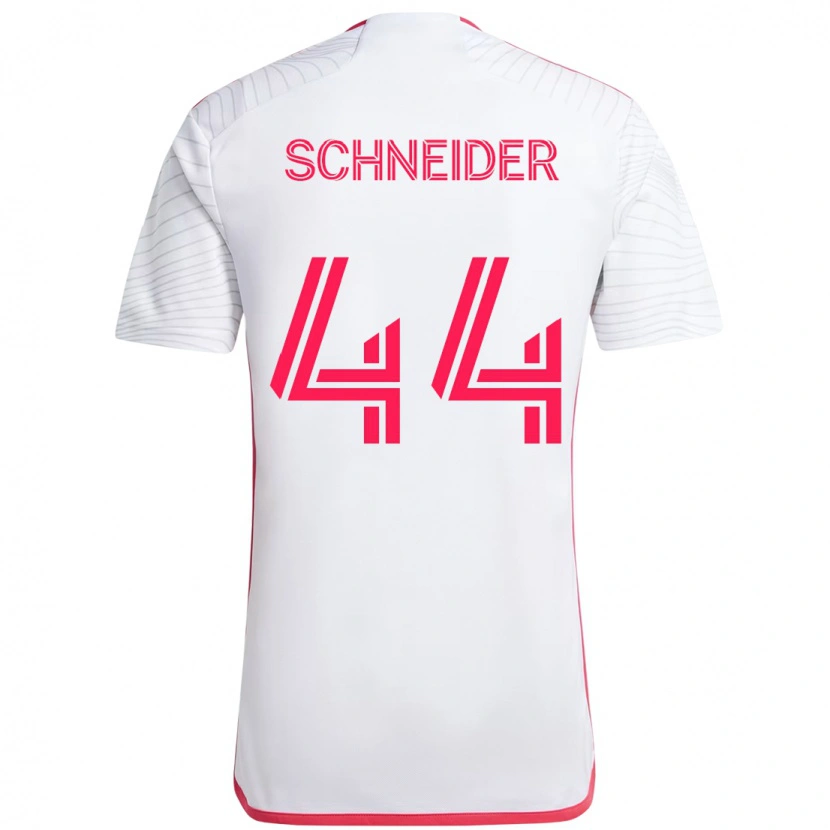 Danxen Niño Camiseta Max Schneider #44 Blanco Magenta 2ª Equipación 2025/26 La Camisa México