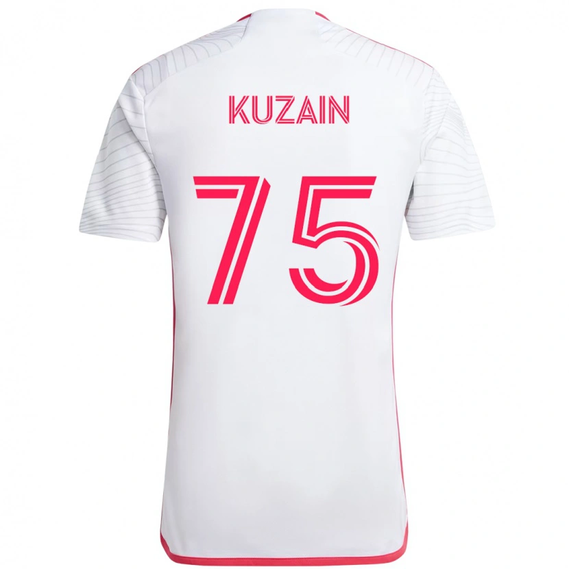 Danxen Niño Camiseta Wan Kuzain #75 Blanco Magenta 2ª Equipación 2025/26 La Camisa México