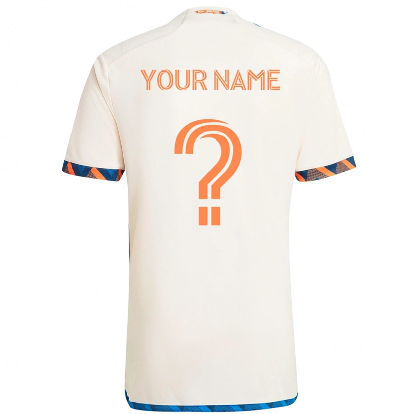 Danxen Niño Camiseta Su Nombre #0 Azul Oscuro Naranja 2ª Equipación 2025/26 La Camisa México