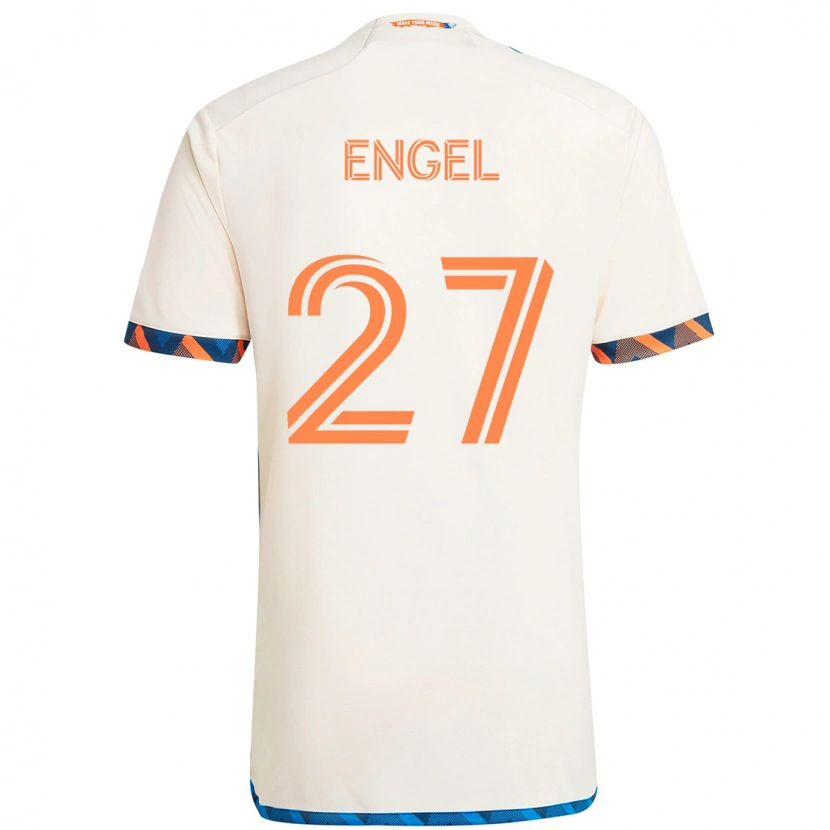 Danxen Niño Camiseta Lukas Engel #27 Azul Oscuro Naranja 2ª Equipación 2025/26 La Camisa México