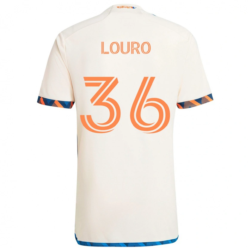 Danxen Niño Camiseta Evan Louro #36 Azul Oscuro Naranja 2ª Equipación 2025/26 La Camisa México