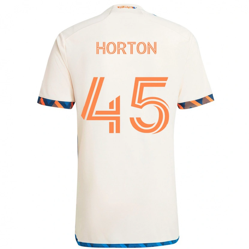 Danxen Niño Camiseta Philip Horton #45 Azul Oscuro Naranja 2ª Equipación 2025/26 La Camisa México