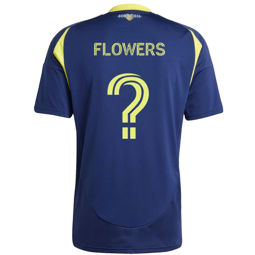 Danxen Niño Camiseta Ashton Flowers #0 Amarillo Azul Marino 2ª Equipación 2025/26 La Camisa México