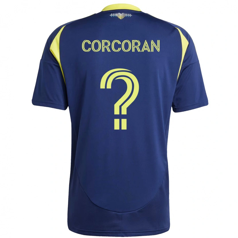 Danxen Niño Camiseta Matthew Corcoran #0 Amarillo Azul Marino 2ª Equipación 2025/26 La Camisa México