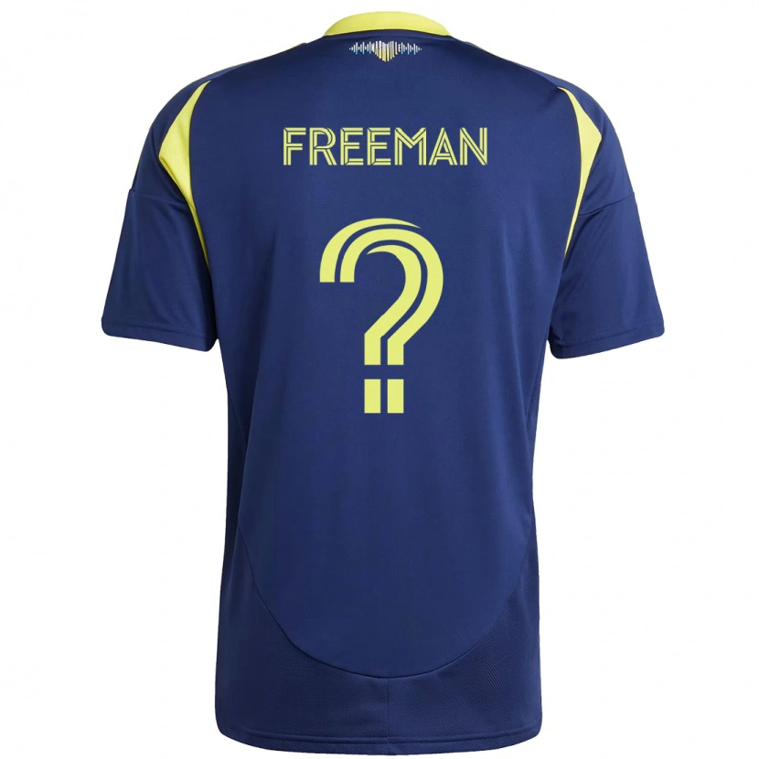 Danxen Niño Camiseta Tyler Freeman #0 Amarillo Azul Marino 2ª Equipación 2025/26 La Camisa México