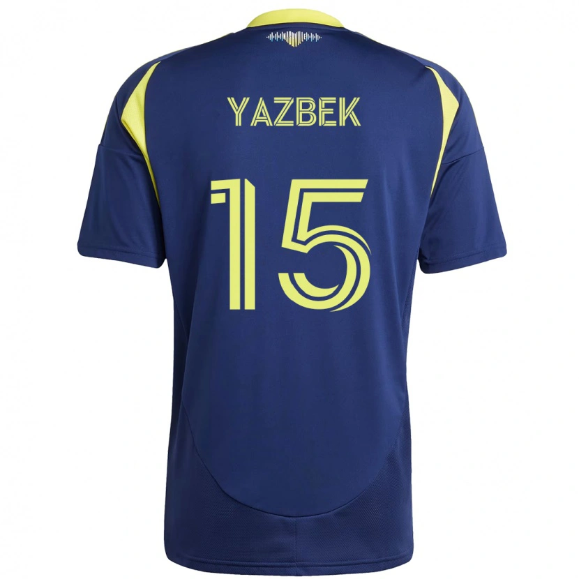 Danxen Niño Camiseta Patrick Yazbek #15 Amarillo Azul Marino 2ª Equipación 2025/26 La Camisa México