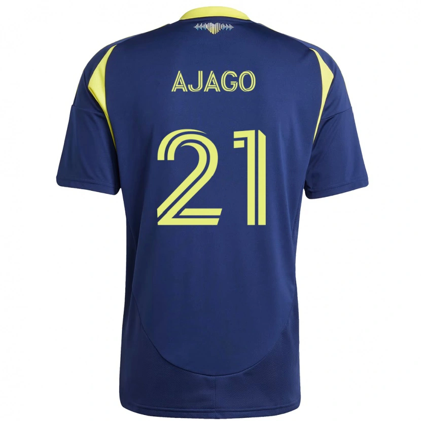 Danxen Niño Camiseta Forster Ajago #21 Amarillo Azul Marino 2ª Equipación 2025/26 La Camisa México