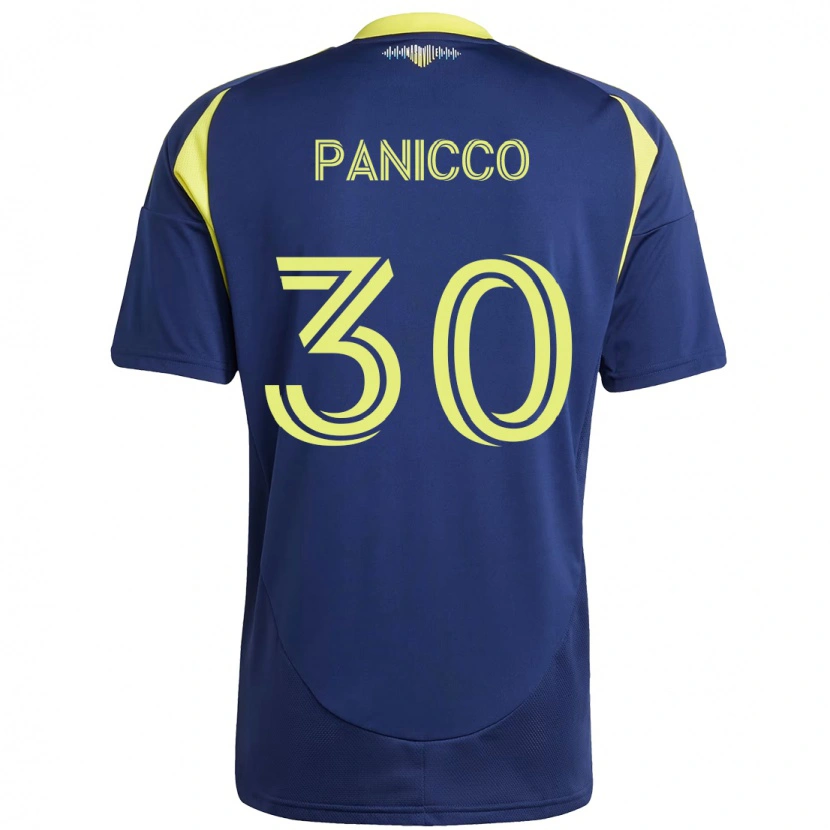 Danxen Niño Camiseta Elliot Panicco #30 Amarillo Azul Marino 2ª Equipación 2025/26 La Camisa México