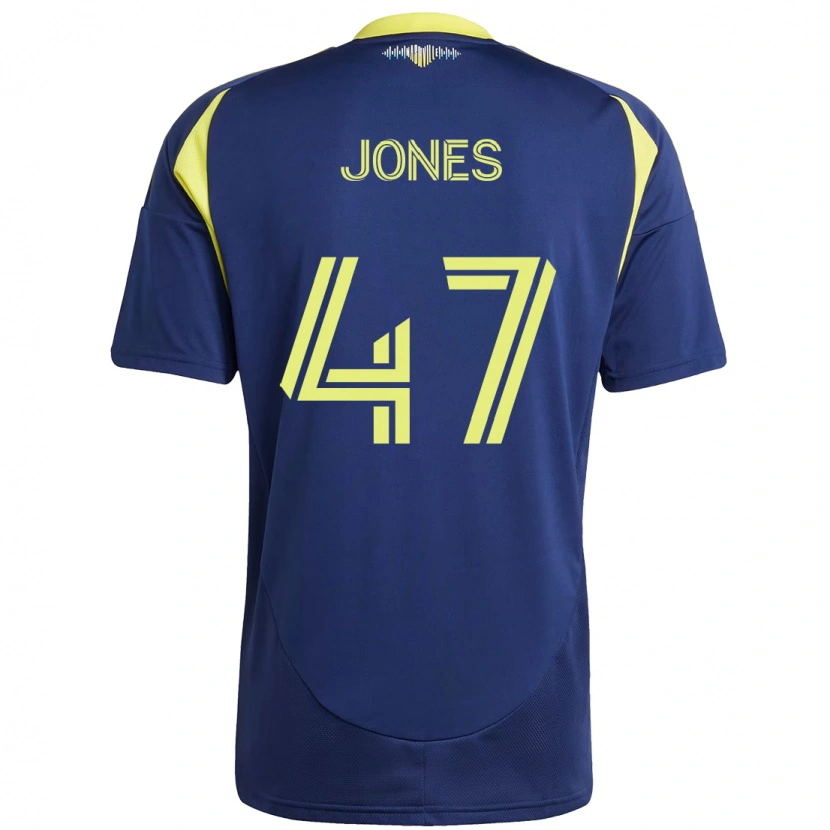Danxen Niño Camiseta Isaiah Jones #47 Amarillo Azul Marino 2ª Equipación 2025/26 La Camisa México
