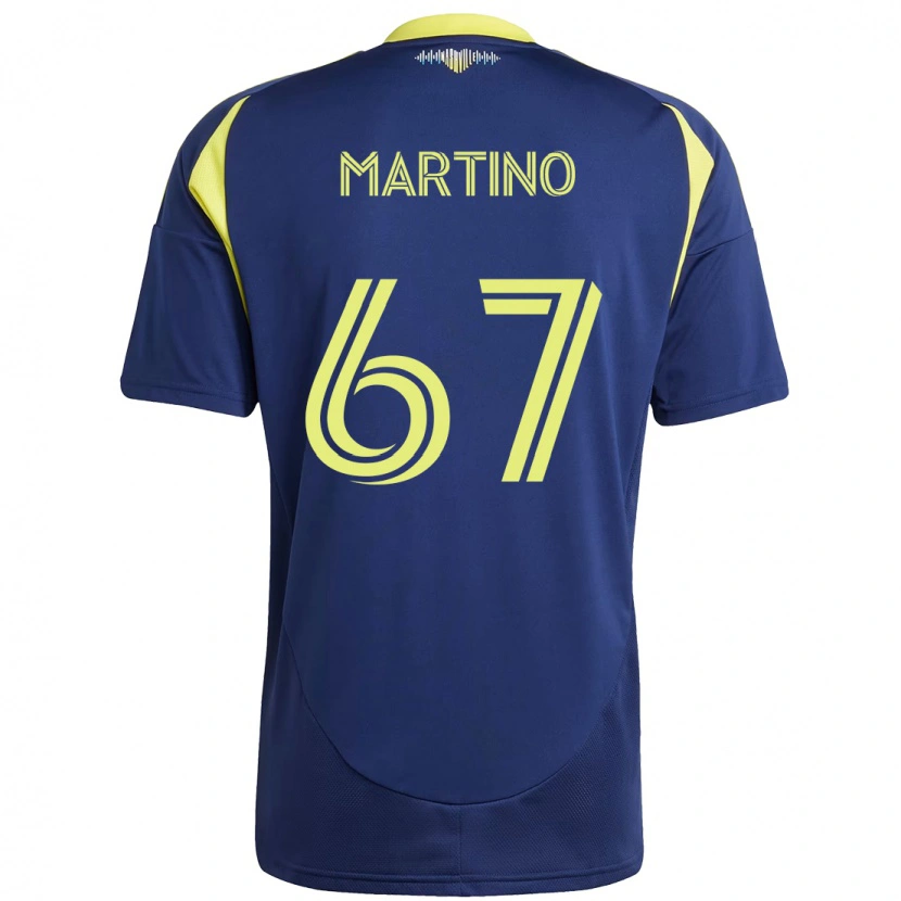 Danxen Niño Camiseta Ben Martino #67 Amarillo Azul Marino 2ª Equipación 2025/26 La Camisa México