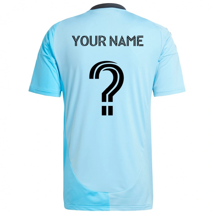 Danxen Niño Camiseta Su Nombre #0 Negro Azul 2ª Equipación 2025/26 La Camisa México