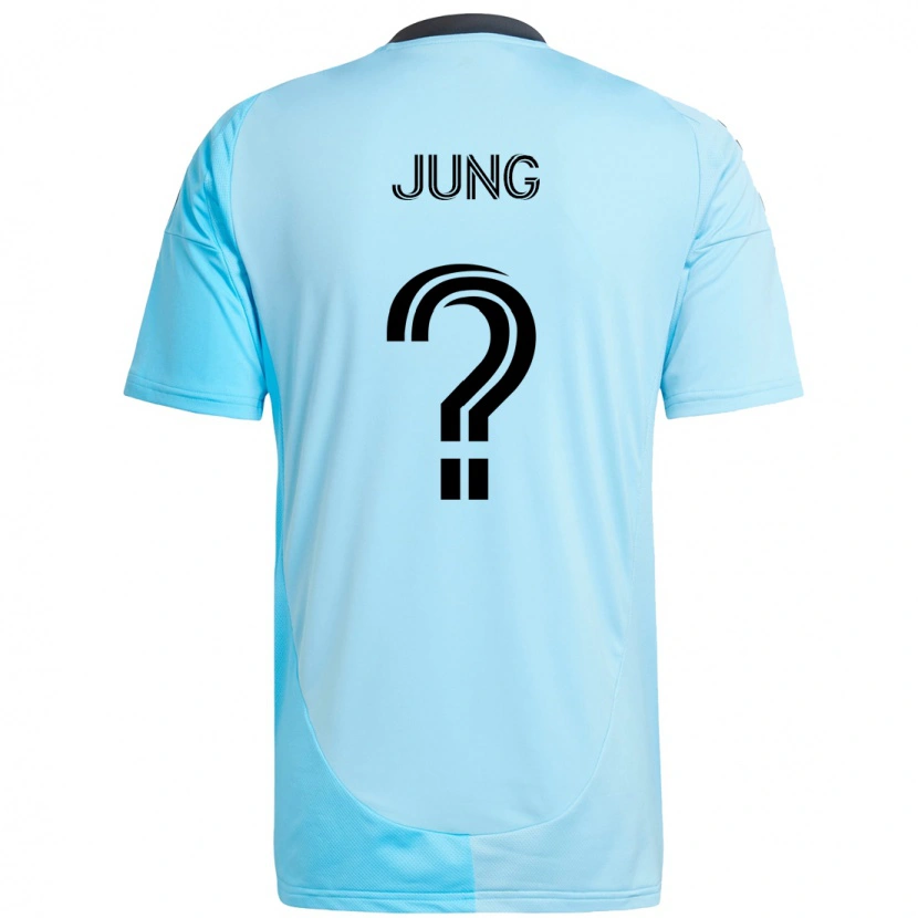 Danxen Niño Camiseta Ho-Yeon Jung #0 Negro Azul 2ª Equipación 2025/26 La Camisa México