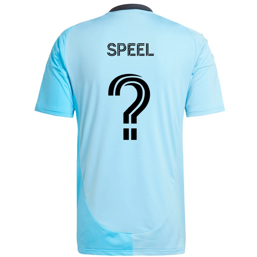 Danxen Niño Camiseta Wessel Speel #0 Negro Azul 2ª Equipación 2025/26 La Camisa México