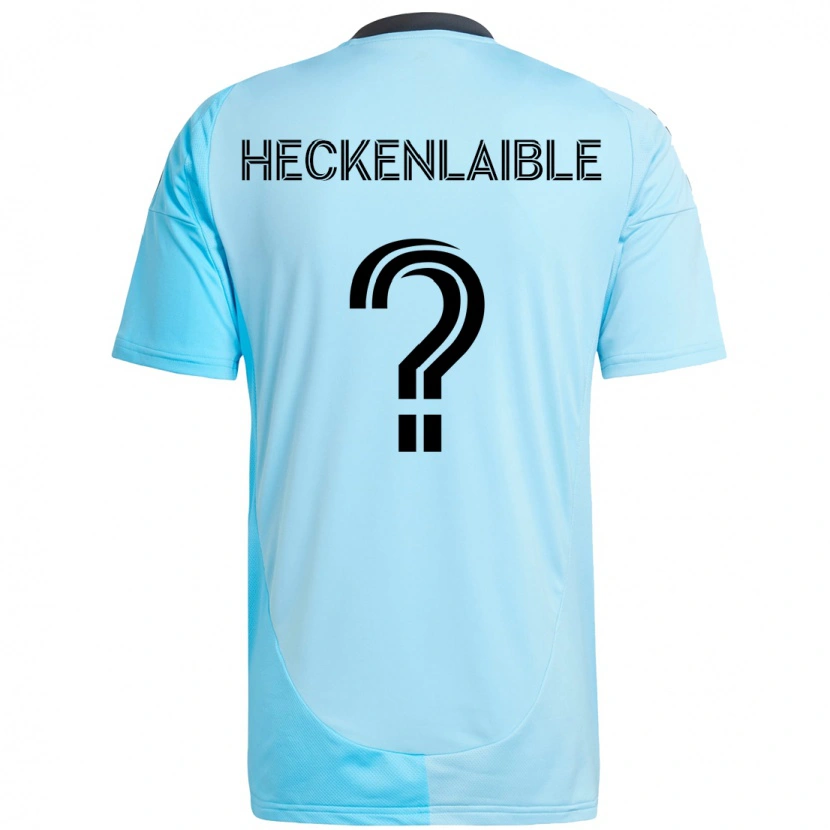 Danxen Niño Camiseta Andrew Heckenlaible #0 Negro Azul 2ª Equipación 2025/26 La Camisa México