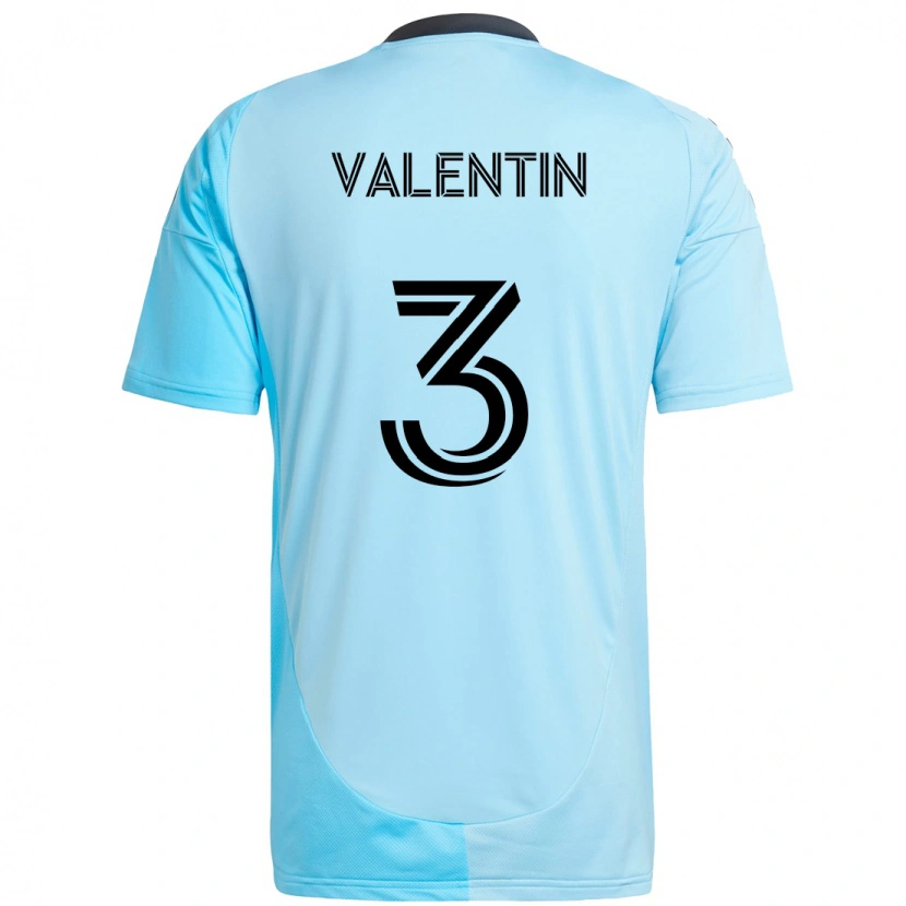Danxen Niño Camiseta Zarek Valentin #3 Negro Azul 2ª Equipación 2025/26 La Camisa México