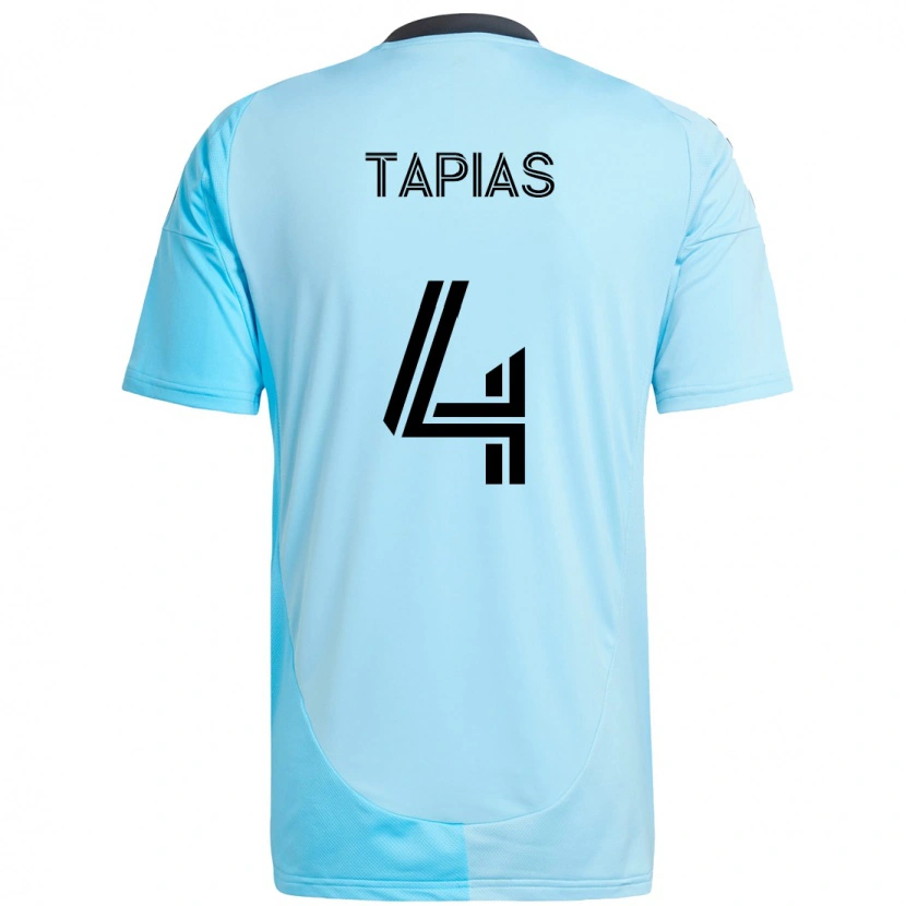 Danxen Niño Camiseta Miguel Tapias #4 Negro Azul 2ª Equipación 2025/26 La Camisa México