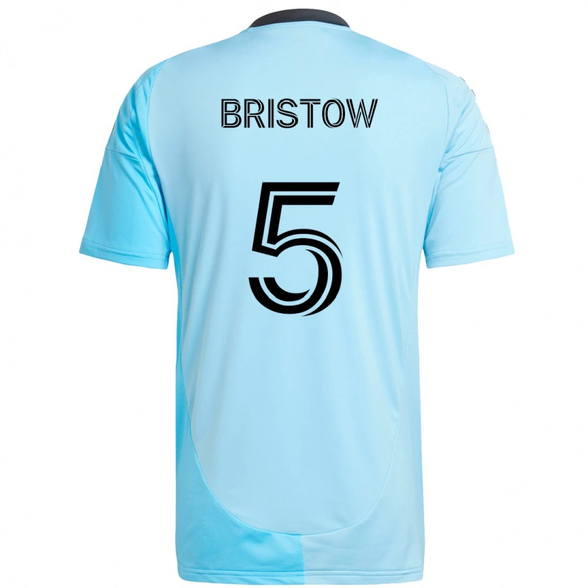 Danxen Niño Camiseta Ethan Bristow #5 Negro Azul 2ª Equipación 2025/26 La Camisa México