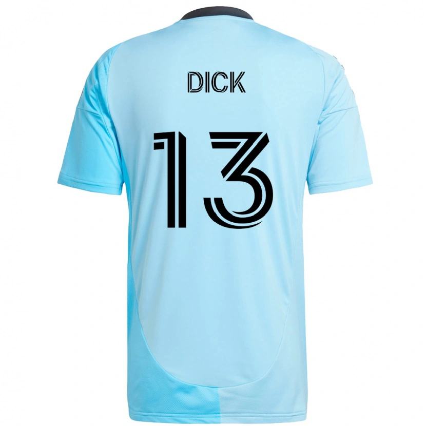 Danxen Niño Camiseta Eric Dick #13 Negro Azul 2ª Equipación 2025/26 La Camisa México