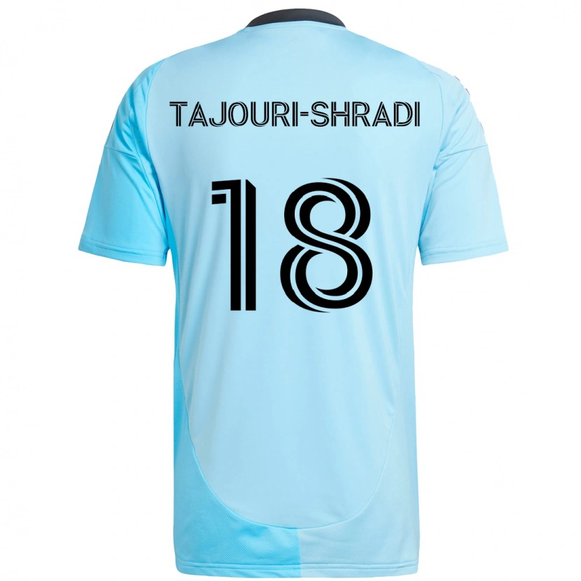 Danxen Niño Camiseta Ismael Tajouri-Shradi #18 Negro Azul 2ª Equipación 2025/26 La Camisa México