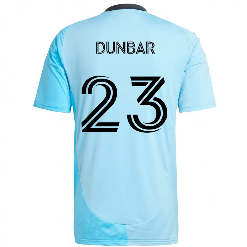 Danxen Niño Camiseta Cameron Dunbar #23 Negro Azul 2ª Equipación 2025/26 La Camisa México