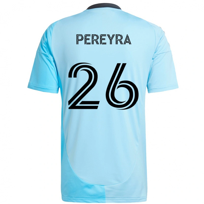 Danxen Niño Camiseta Joaquín Pereyra #26 Negro Azul 2ª Equipación 2025/26 La Camisa México