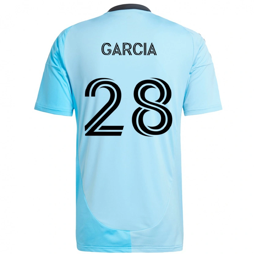 Danxen Niño Camiseta Mender García #28 Negro Azul 2ª Equipación 2025/26 La Camisa México
