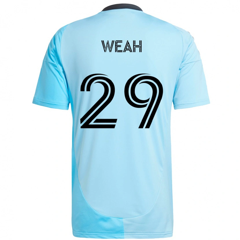 Danxen Niño Camiseta Patrick Weah #29 Negro Azul 2ª Equipación 2025/26 La Camisa México