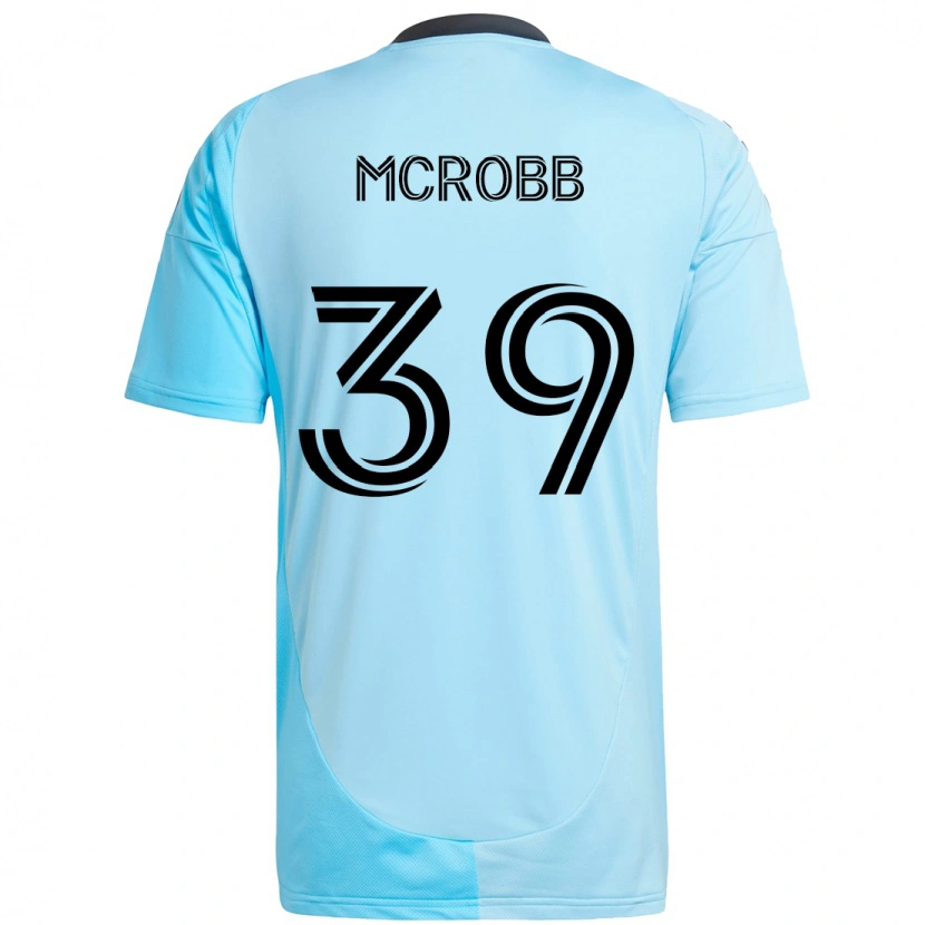 Danxen Niño Camiseta Finn Mcrobb #39 Negro Azul 2ª Equipación 2025/26 La Camisa México