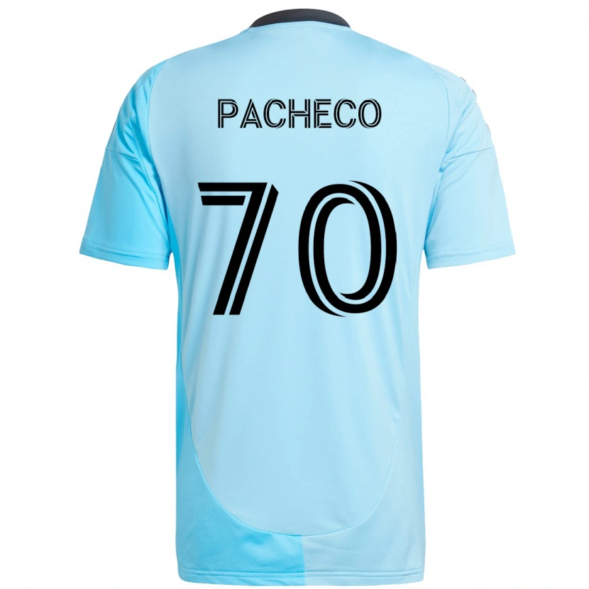 Danxen Niño Camiseta Diogo Pacheco #70 Negro Azul 2ª Equipación 2025/26 La Camisa México