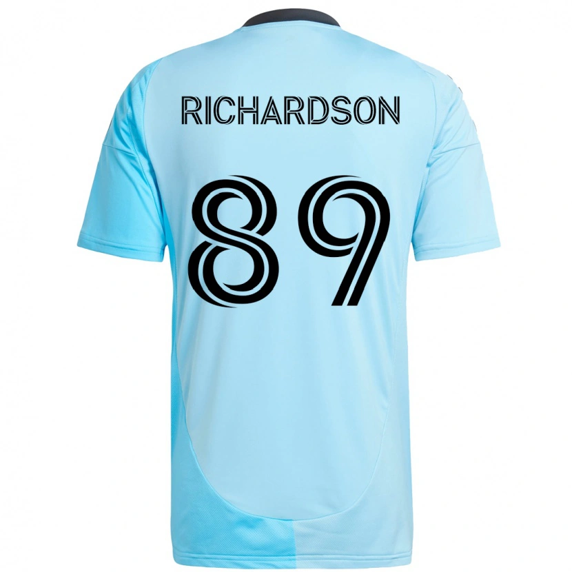 Danxen Niño Camiseta Nick Richardson #89 Negro Azul 2ª Equipación 2025/26 La Camisa México