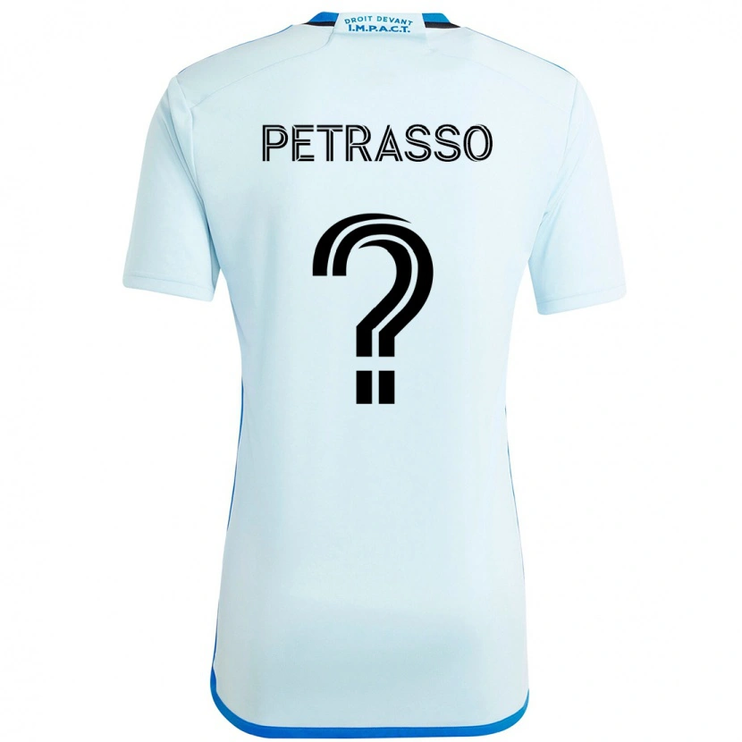 Danxen Niño Camiseta Luca Petrasso #0 Azul Oscuro Negro 2ª Equipación 2025/26 La Camisa México