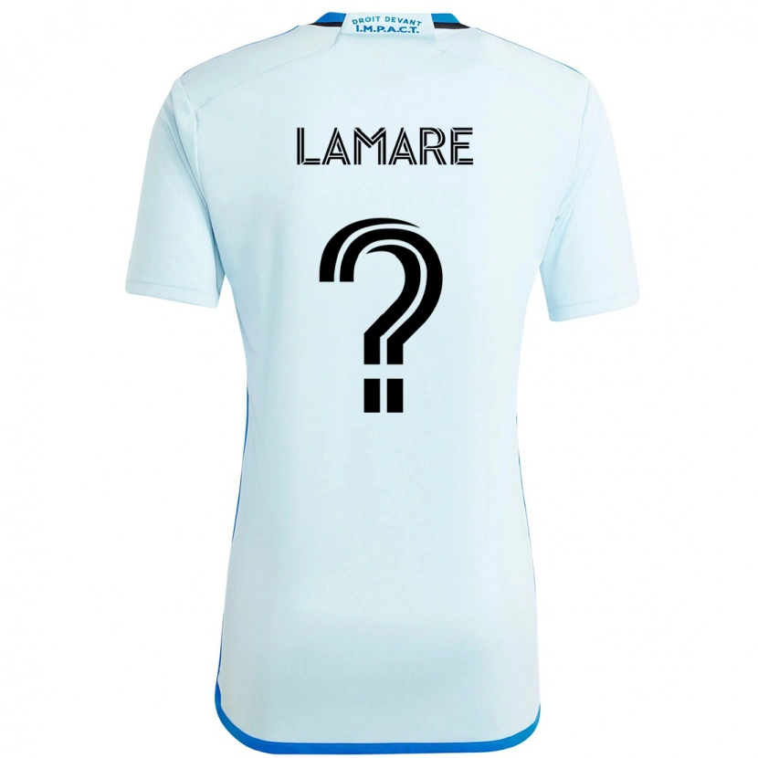 Danxen Niño Camiseta Samuel Lamare #0 Azul Oscuro Negro 2ª Equipación 2025/26 La Camisa México