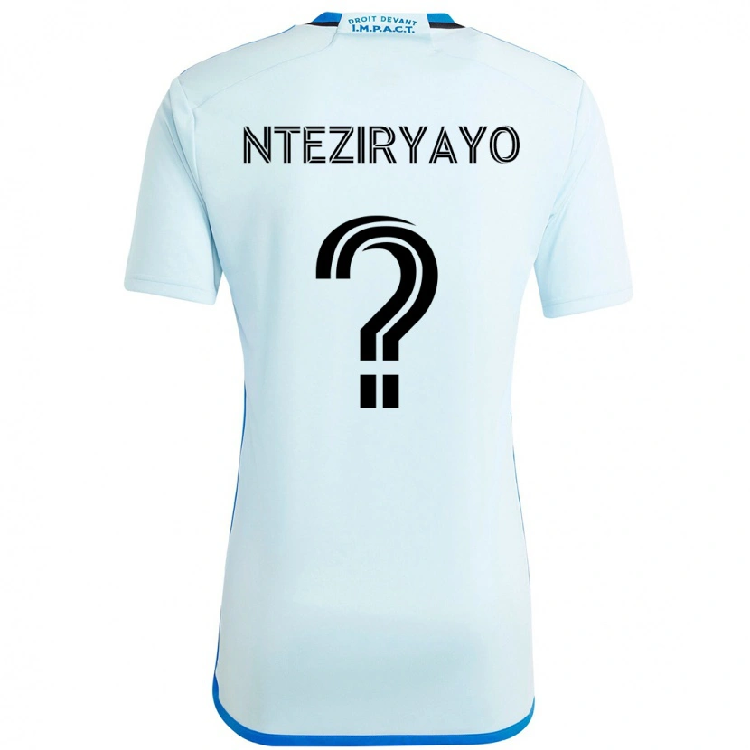 Danxen Niño Camiseta Josh Nteziryayo #0 Azul Oscuro Negro 2ª Equipación 2025/26 La Camisa México