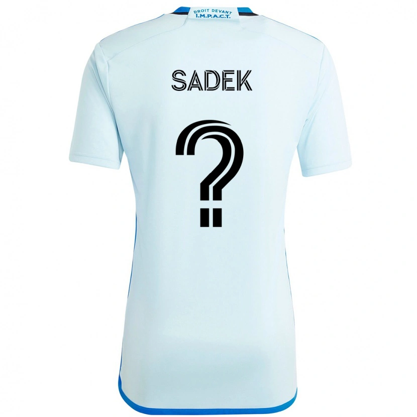 Danxen Niño Camiseta Aghilas Sadek #0 Azul Celeste Azul Oscuro 2ª Equipación 2025/26 La Camisa México
