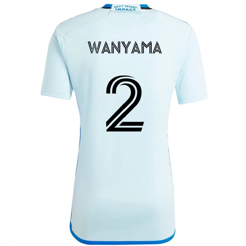 Danxen Niño Camiseta Victor Wanyama #2 Azul Oscuro Negro 2ª Equipación 2025/26 La Camisa México