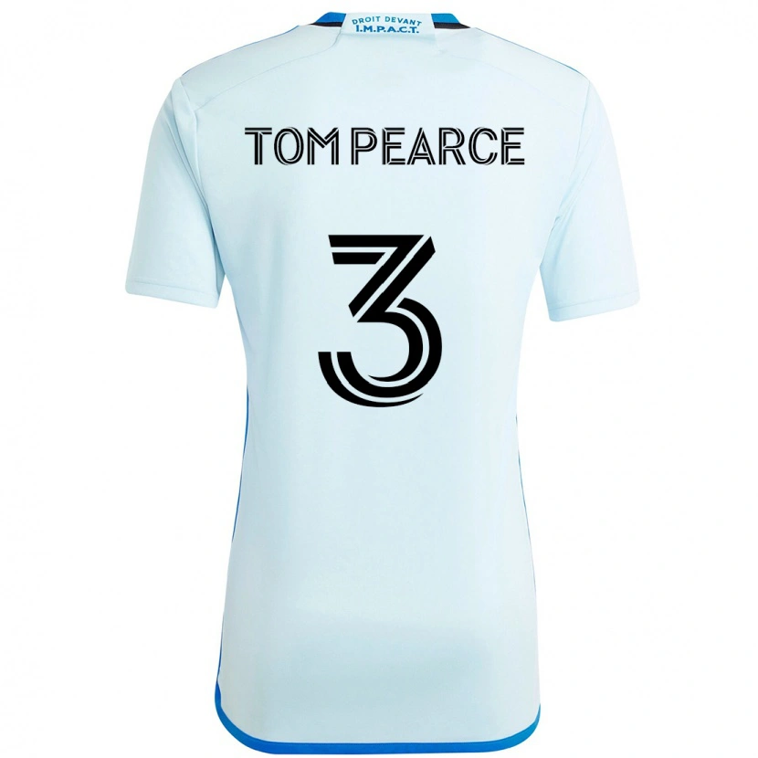 Danxen Niño Camiseta Tom Pearce #3 Azul Oscuro Negro 2ª Equipación 2025/26 La Camisa México