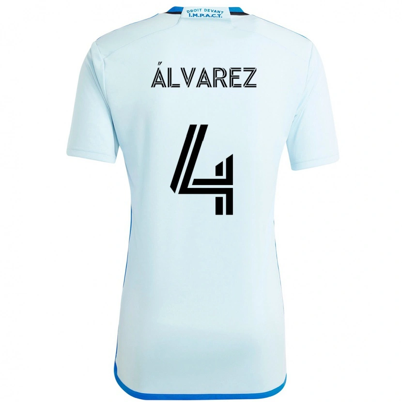 Danxen Niño Camiseta Fernando Álvarez #4 Azul Oscuro Negro 2ª Equipación 2025/26 La Camisa México