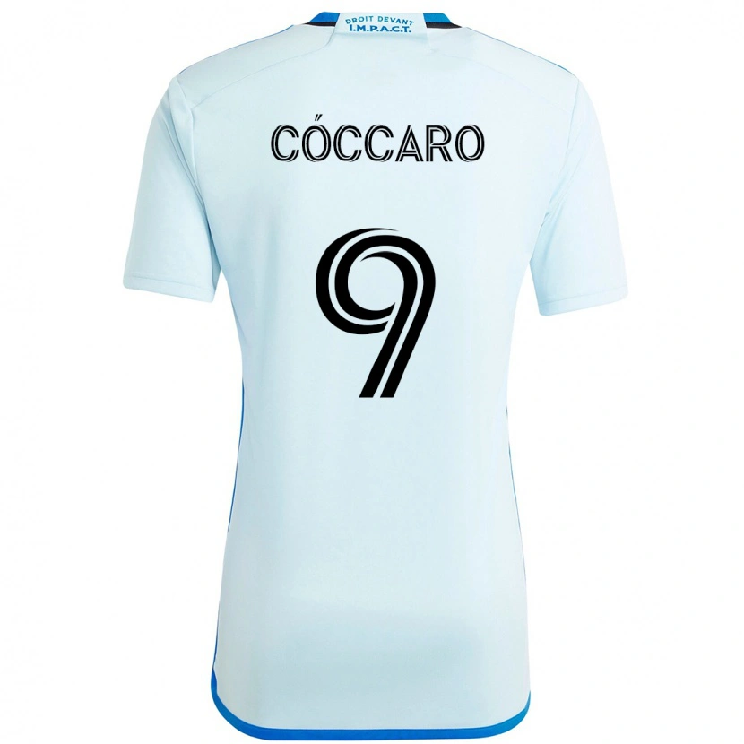 Danxen Niño Camiseta Matías Cóccaro #9 Azul Oscuro Negro 2ª Equipación 2025/26 La Camisa México