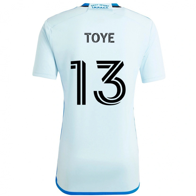 Danxen Niño Camiseta Mason Toye #13 Azul Oscuro Negro 2ª Equipación 2025/26 La Camisa México